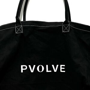 PVOLVE Black Canvas Tote Bag (NWOT)